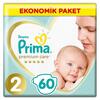 Prima Premium Care Bebek Bezi 2 Beden Mini 4-8 Kg 60lı Ekonomik Paket