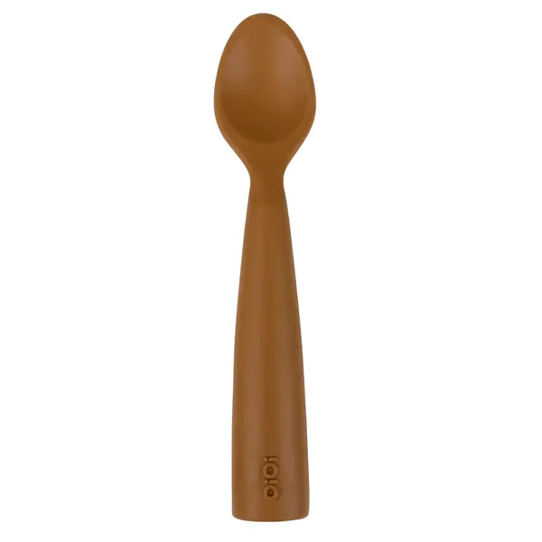 OiOi Nam Nam Silikon Mama Kaşığı 6+ Ay Woody Brown