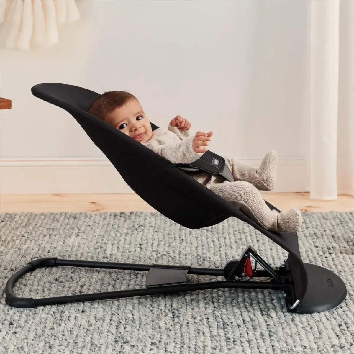 Babybjörn Balance Soft Ana Kucağı Oyuncaklı Woven Jersey Tri-Fabric Dark Grey