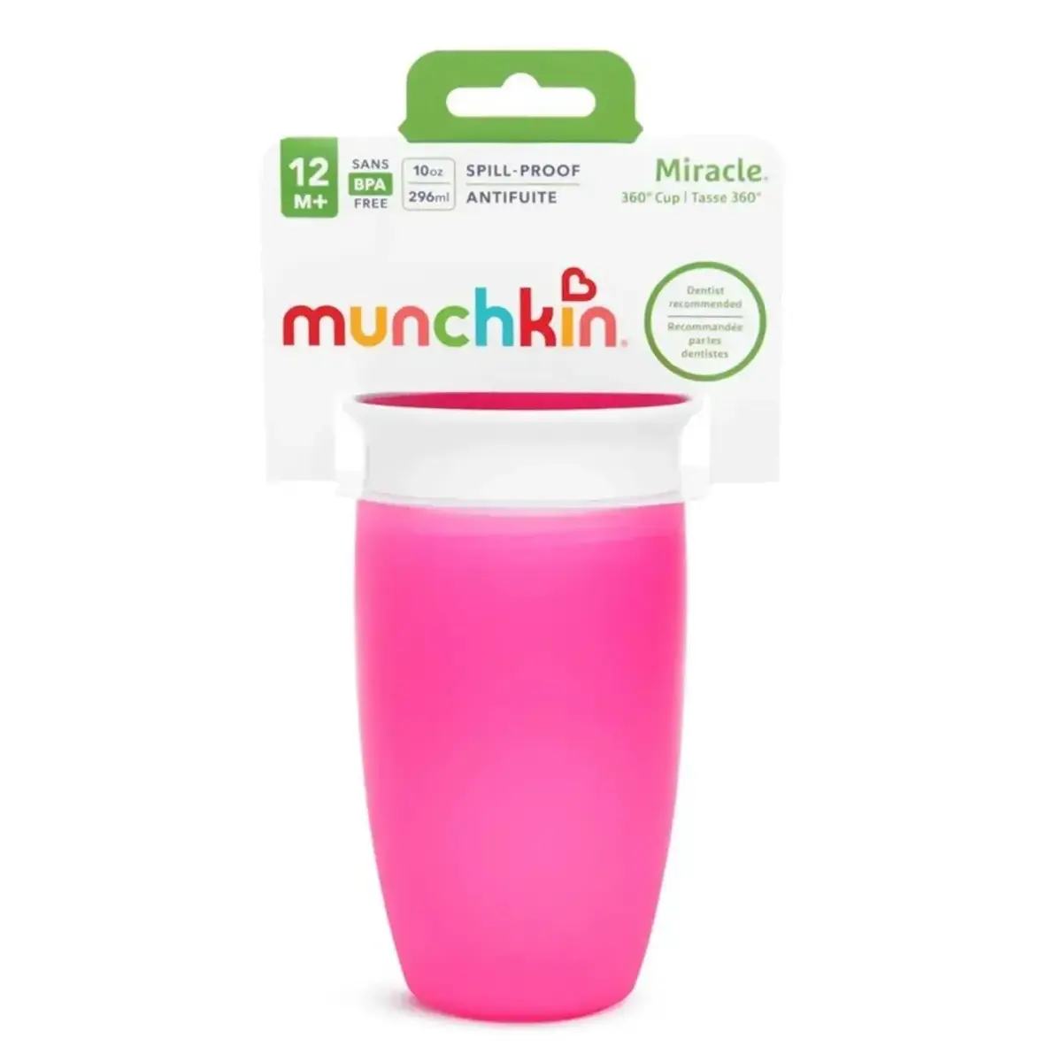 Munchkin Mucize 360 Alıştırma Bardağı Wildlove 296 ml Pembe