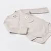 Bibaby Organik Body Kruvaze Eldivenli Soft Modal Gri