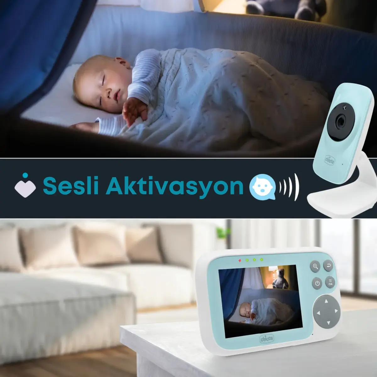 Chicco Baby Monitor Start Kamera 3,2 İnç