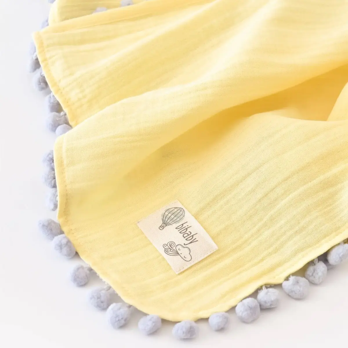 Bibaby Müslin Puset Örtüsü Sarı