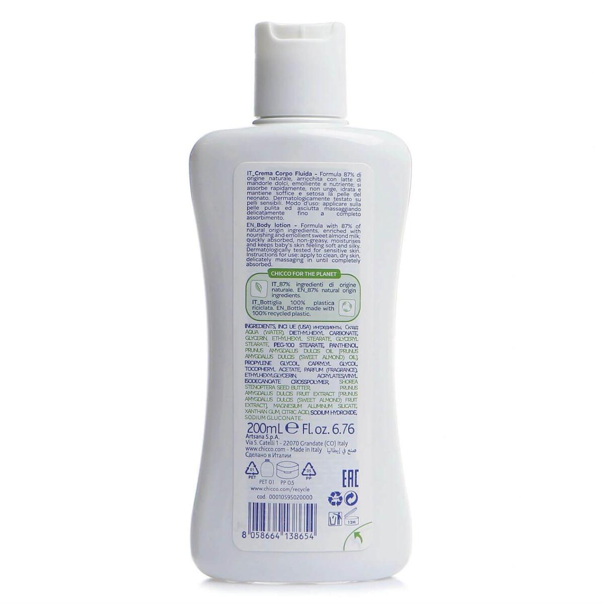 Chicco Baby Moments Doğal Bebek Vücut Losyonu 200 ml