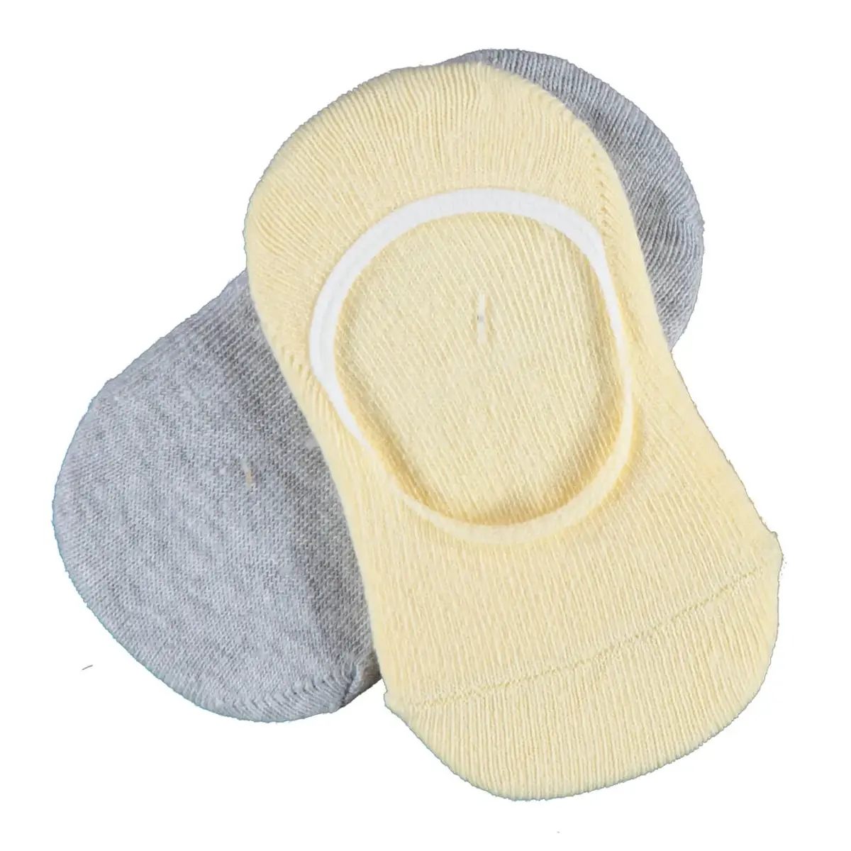 Bibaby Babet Çorabı Colours Sarı - Gri Melanj Bibaby Babet Çorabı Colours Sarı - Gri Melanj