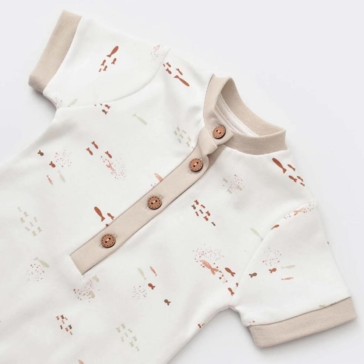 Bibaby Organik Tulum Şortlu Magic Starfish Latte