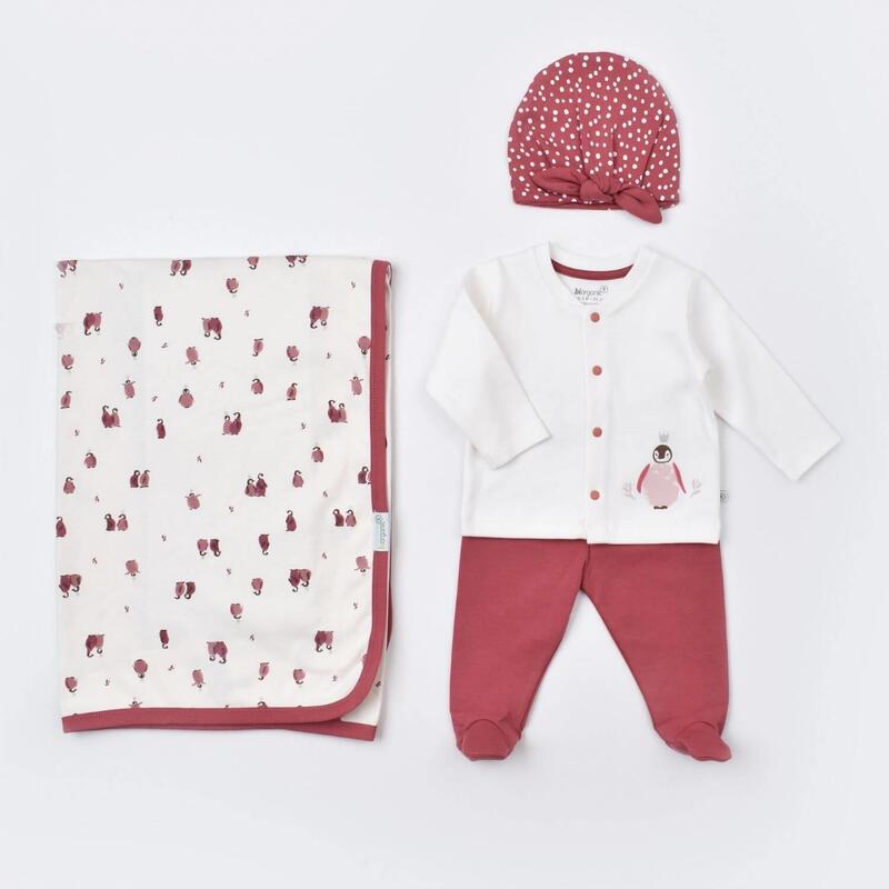 Bibaby Organik Tulum Takımı Tüllü Little Love Rose Dry