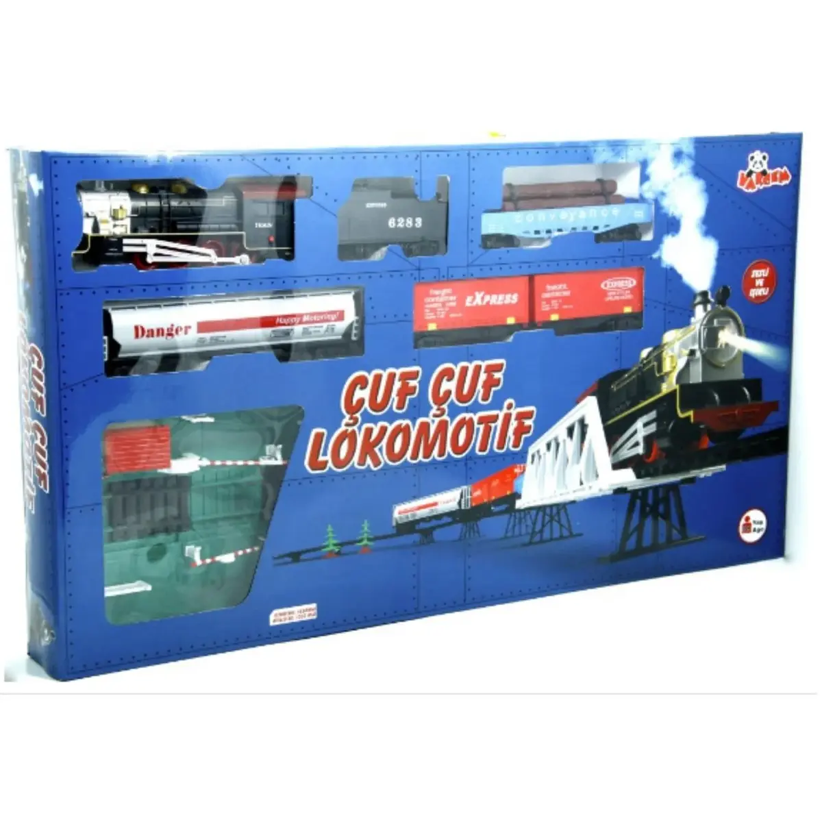 Işıklı ve Sesli 33 Parça Classic Büyük Tren Set