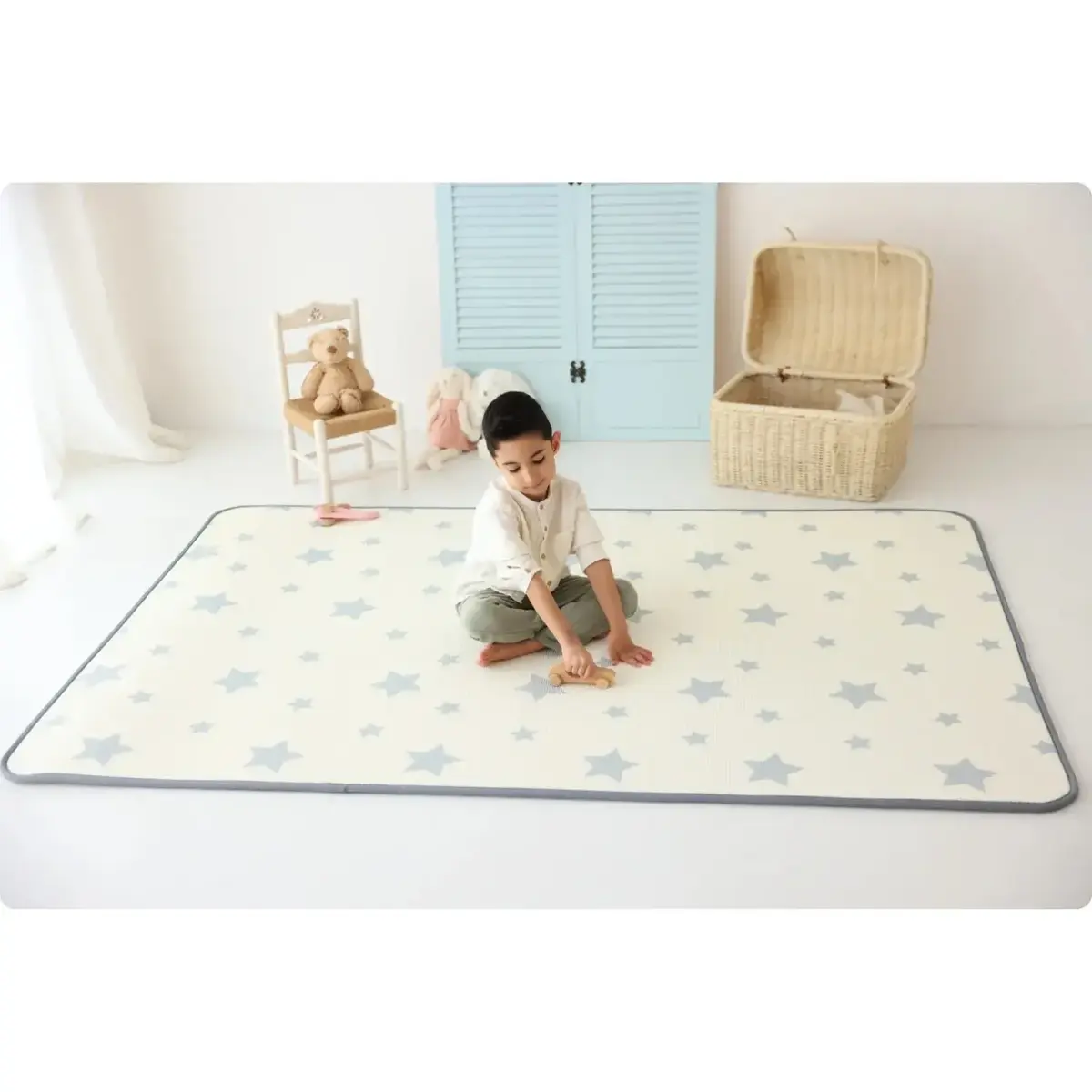 Coolmats Eğlenceli Gezi -Yıldızlar Oyun Halısı 140x200x1