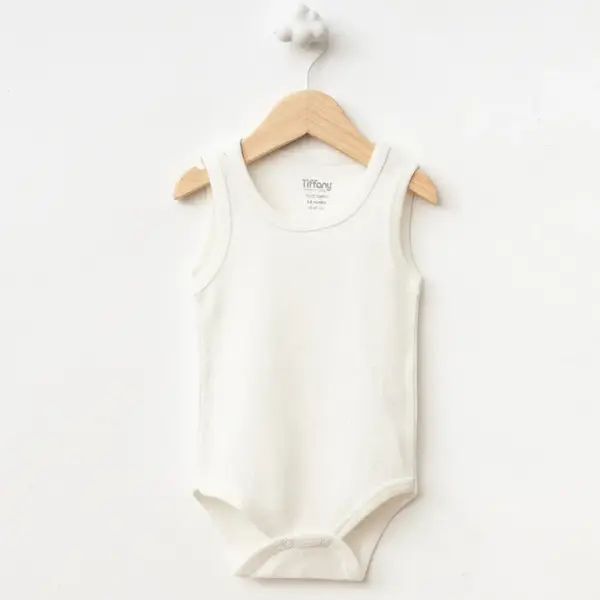 Tiffany Atlet Body Jakarlı Basic Tema Ekru