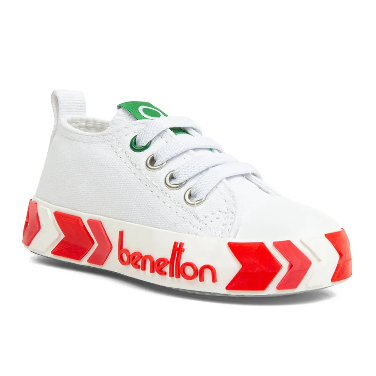 Benetton Ayakkabı Spor Patik Beyaz - Fuşya