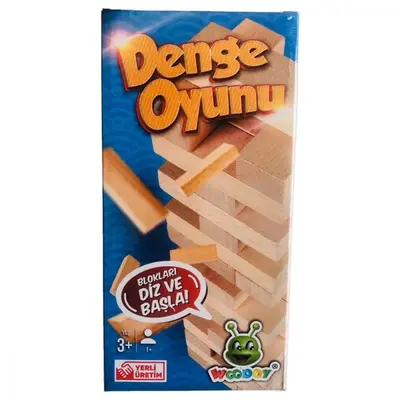 Woodoy Ahşap Denge Oyunu 54 Parça