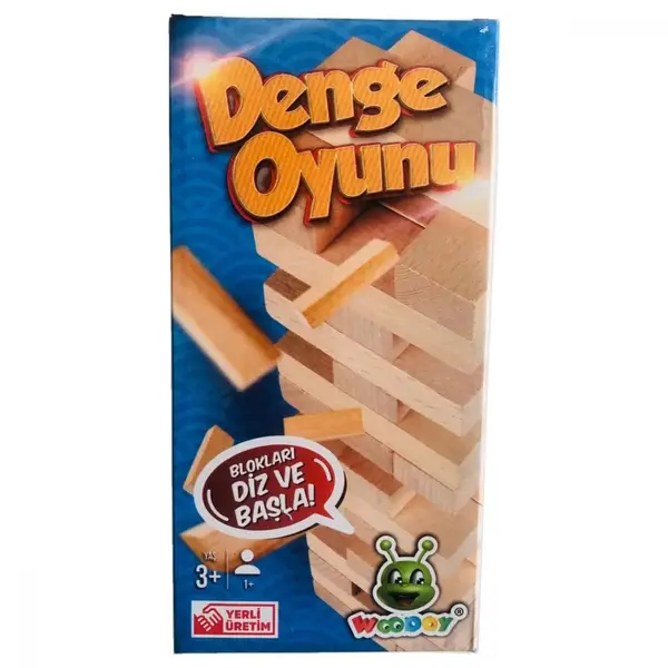 Woodoy Ahşap Denge Oyunu 54 Parça