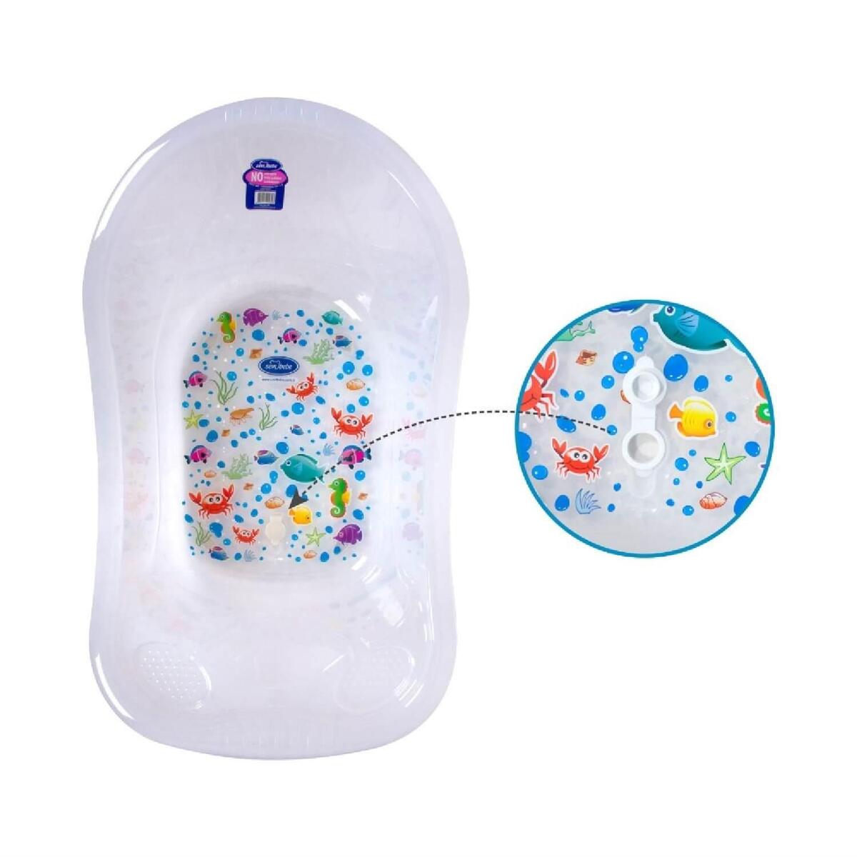 Sevi Bebe Giderli Bebek Banyo Küveti Desenli Şeffaf (Yeni)