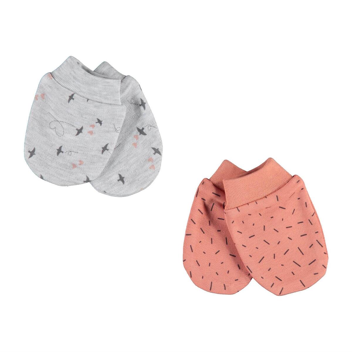 Bibaby Organik Eldiven 2li Sweet Time Kar Melanj - Kiremit