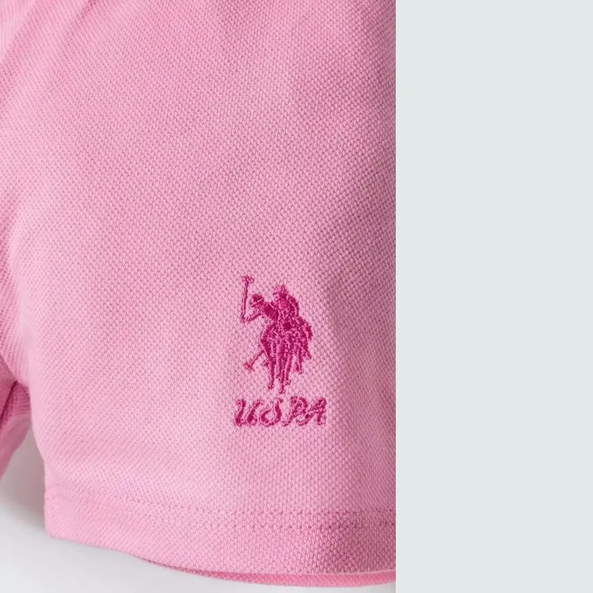 U.S. Polo 2li Takım Şortlu Pike Pudra Pudra