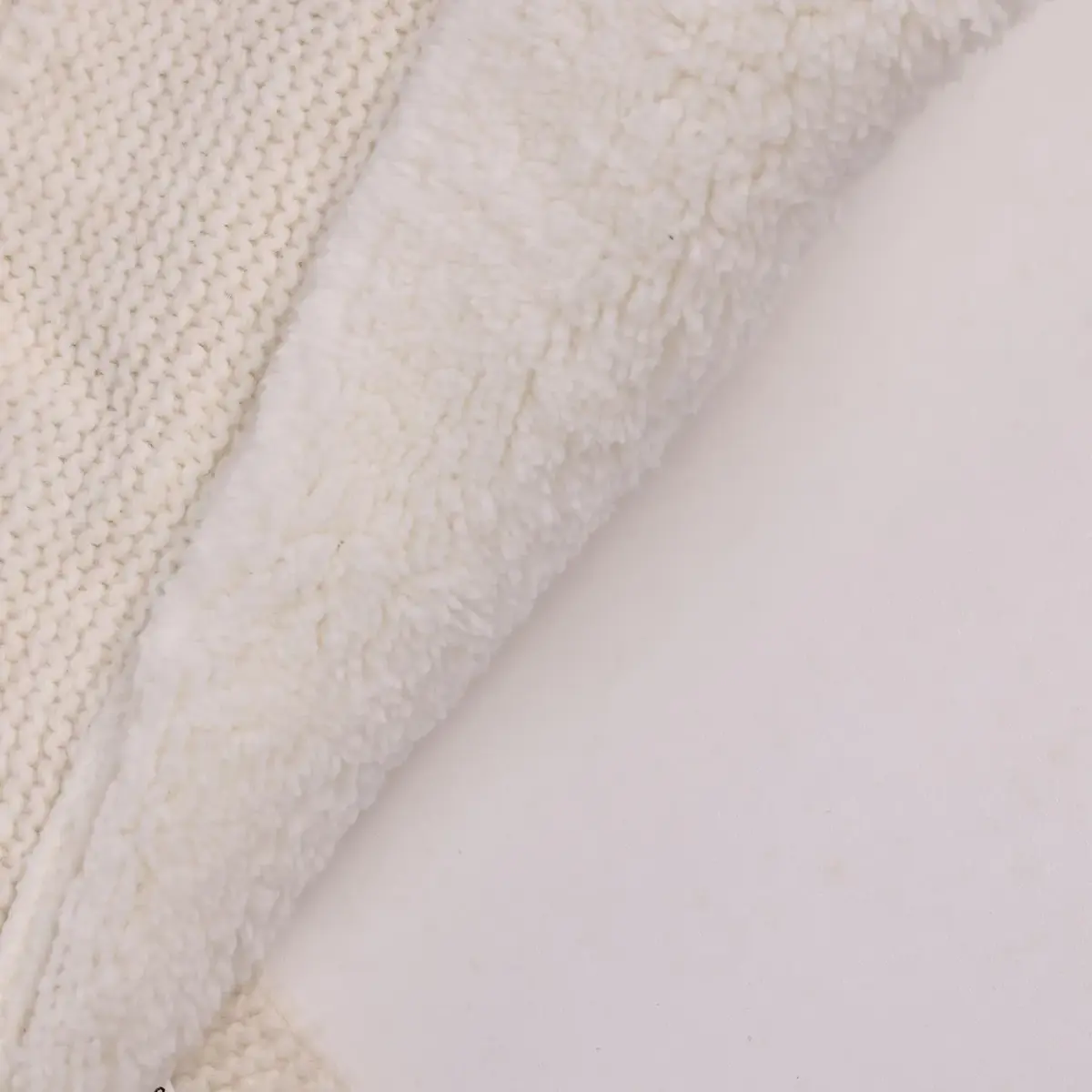 Mini Damla Battaniye Triko Penguen Nakışlı 80x100cm Ekru