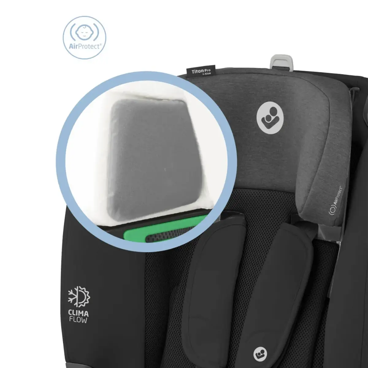 Maxi Cosi Titan Pro I-Size Isofixli Oto Koltuğu 9-36 Kg Authentic Black