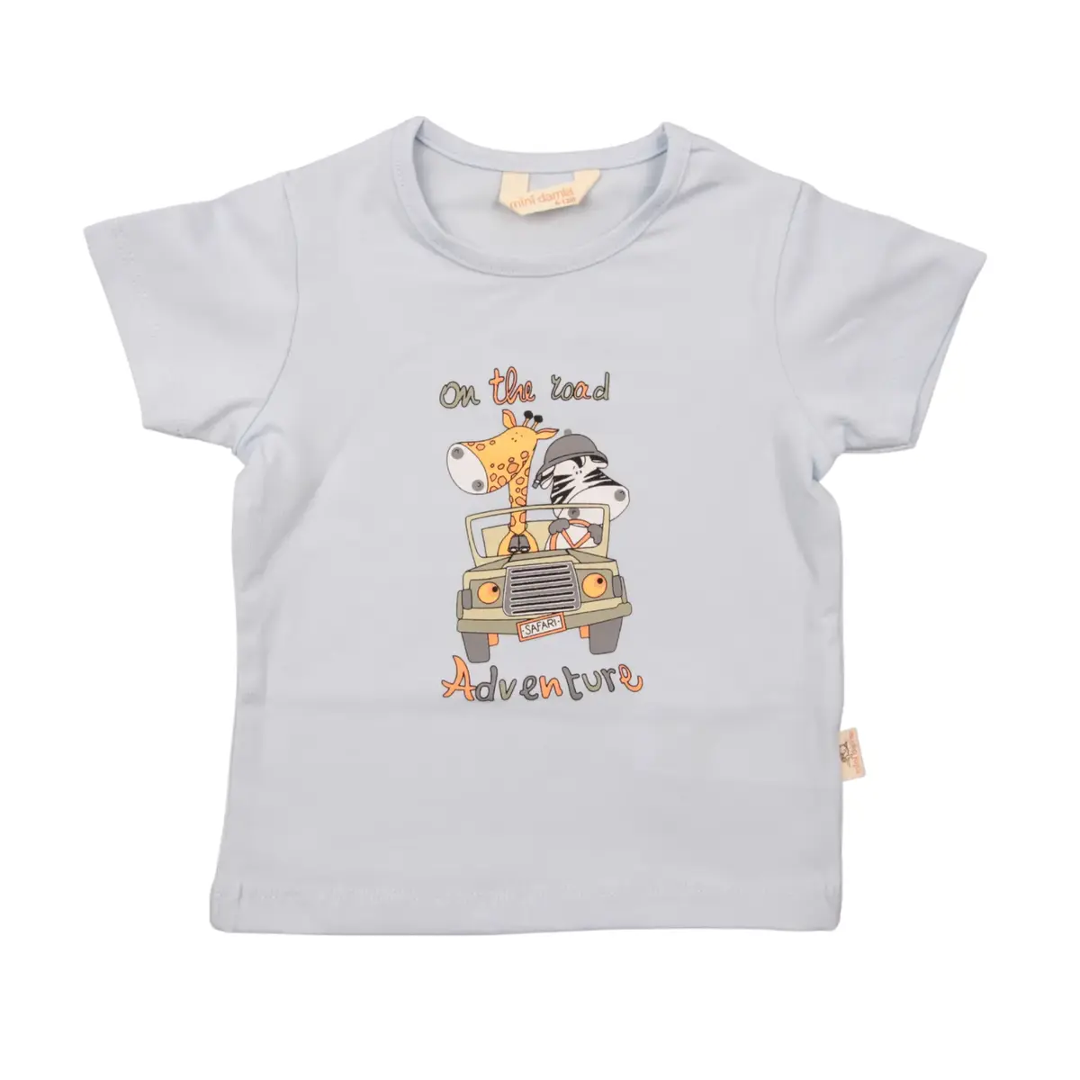 Mini Damla T-Shirt Safari Mavi Mini Damla T-Shirt Safari Mavi