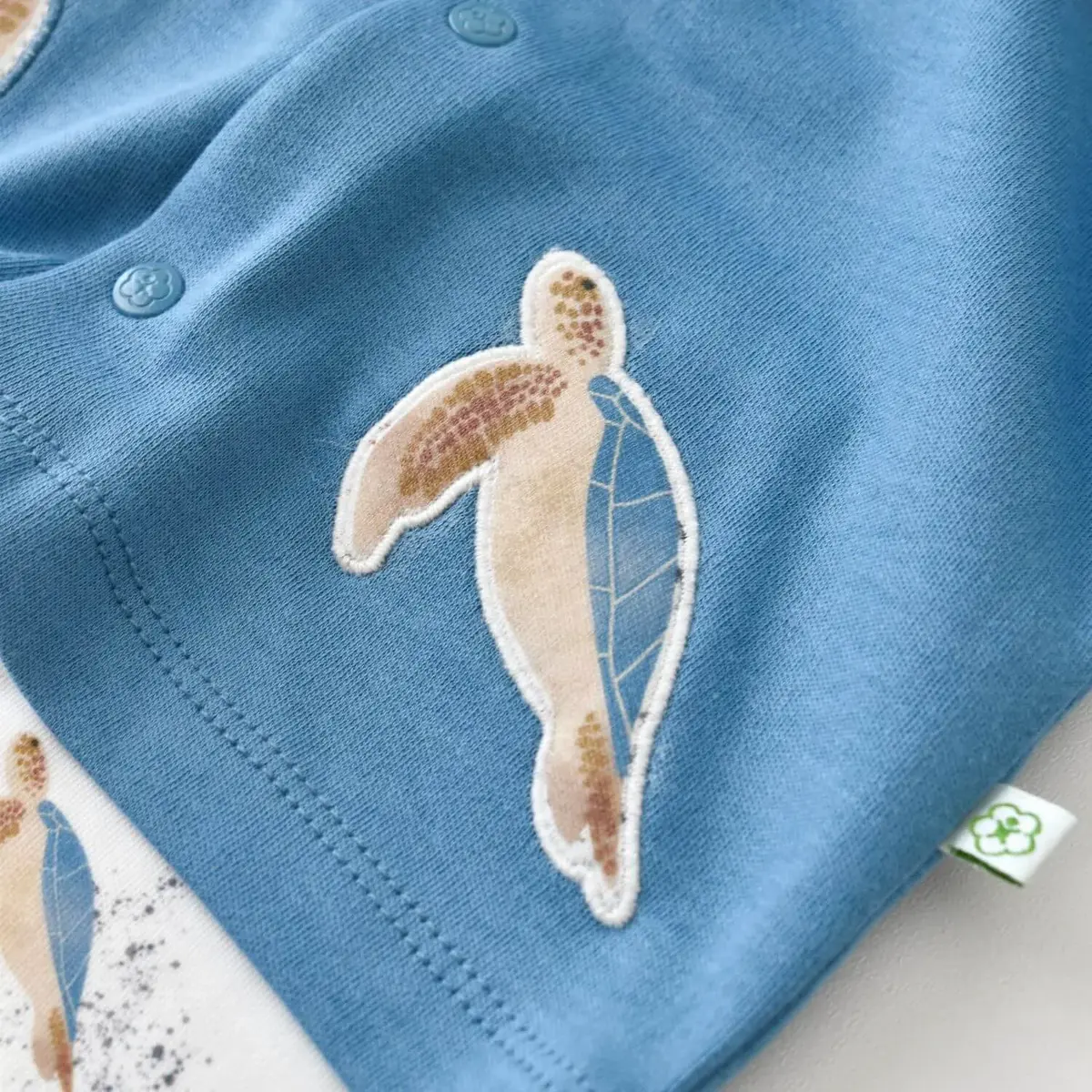 Bibaby Pijama Takımı Organik Caretta In Live İndigo