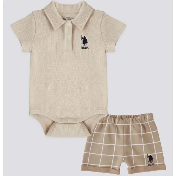 U.S. Polo 2li Takım T-Shirt Krem