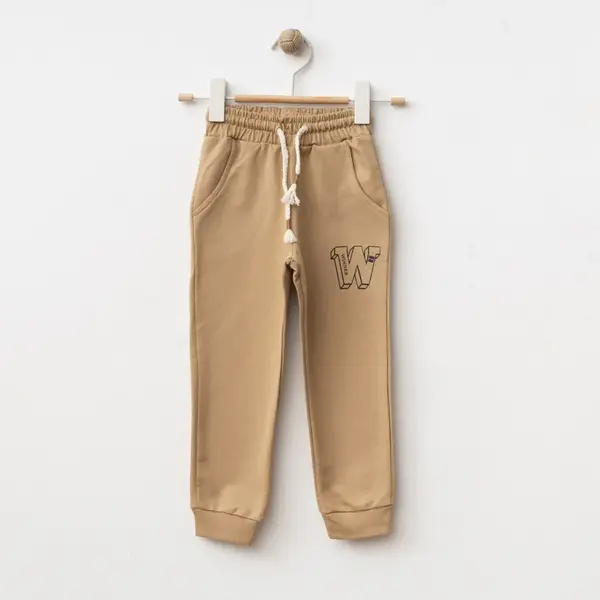 Winimo Eşofman Altı W Baskılı Sütlü Kahve