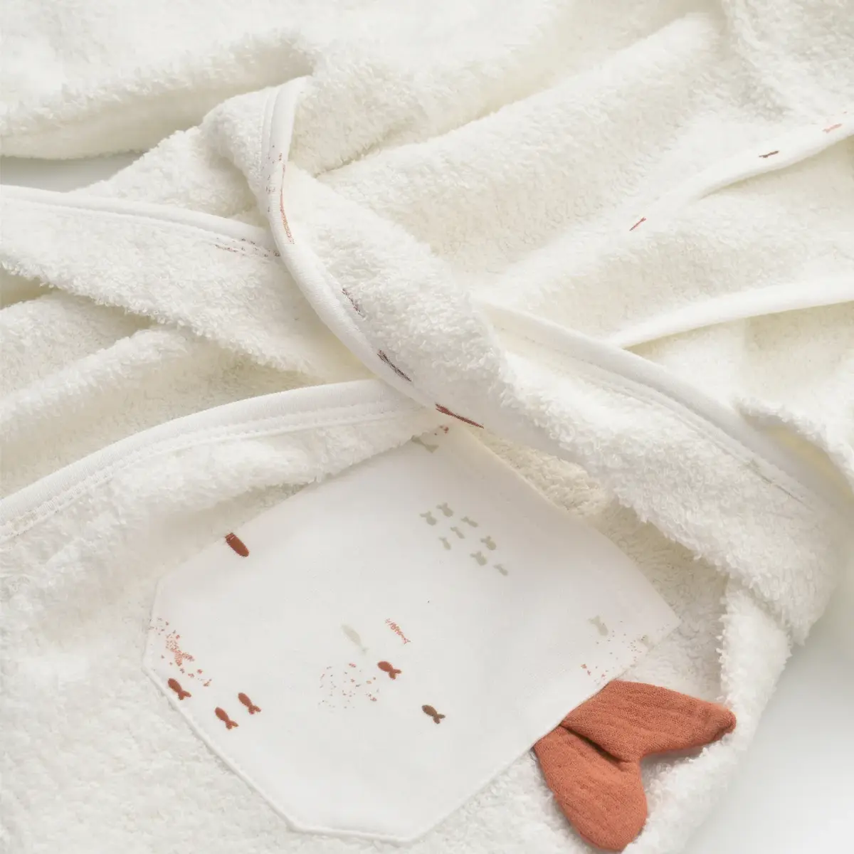 Bibaby Organik Bornoz Takımı Magic Starfish Latte