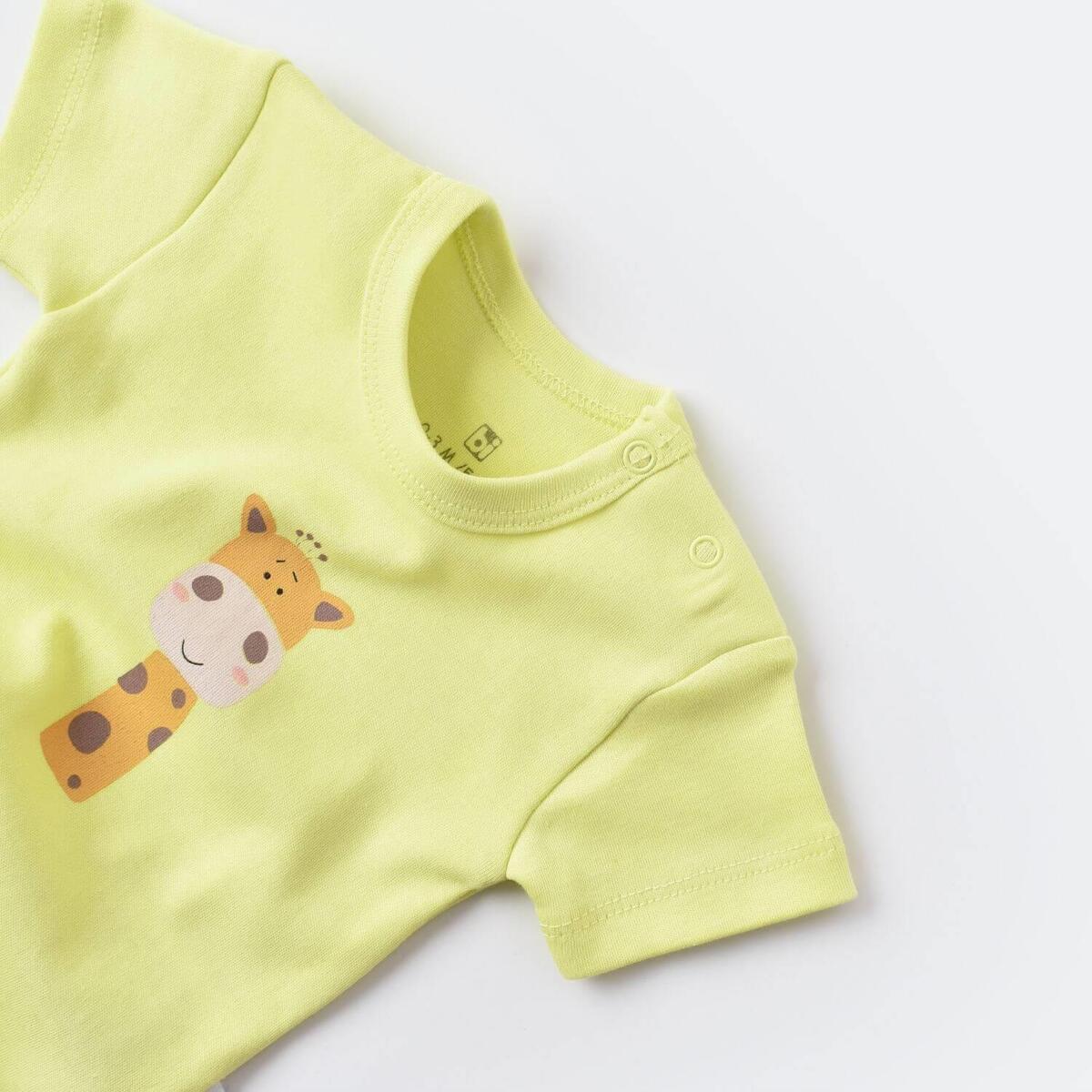 Bibaby Body Kısa Kol Summer Special Limon