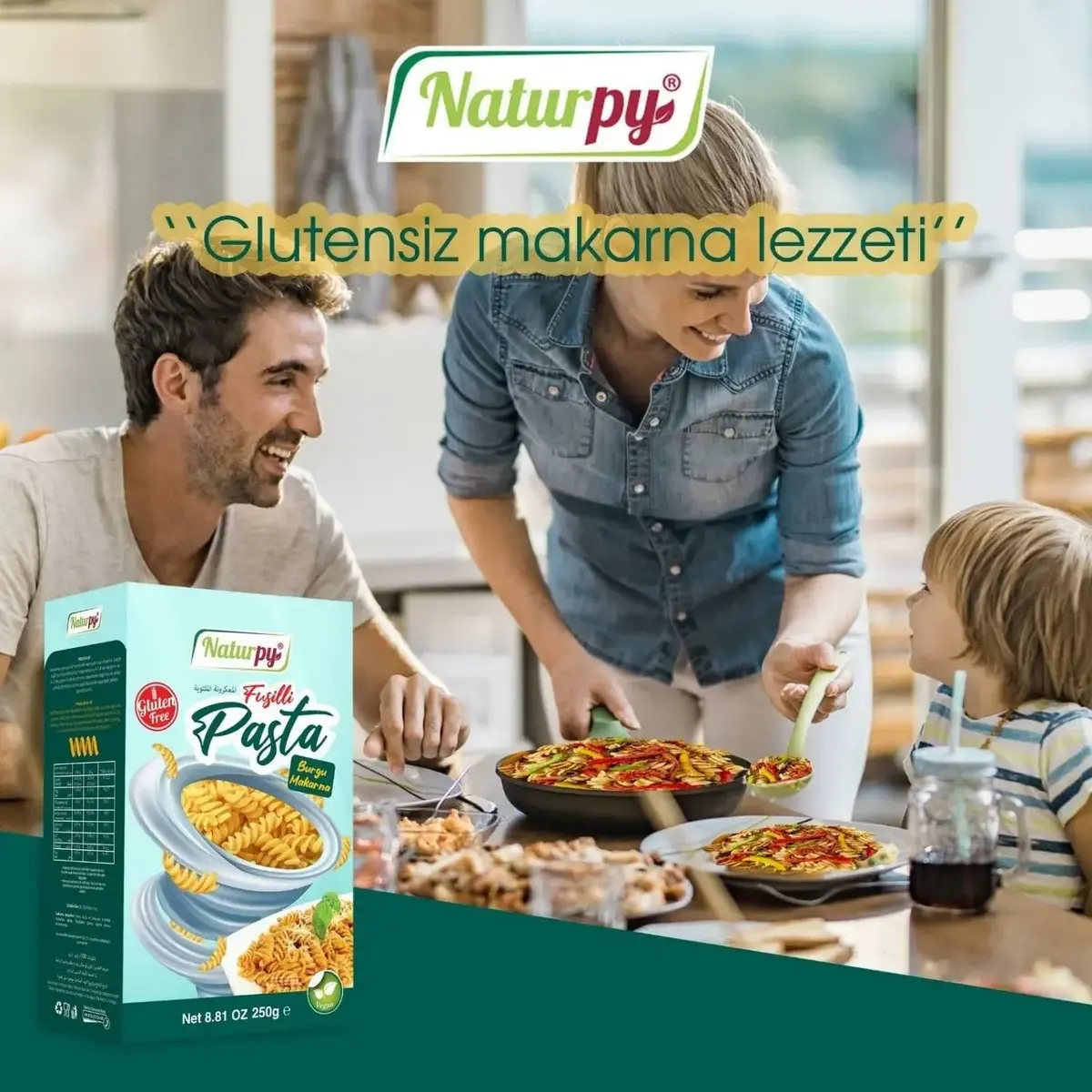 Naturpy Glutensiz Fusilli Burgu Makarna 250 gr