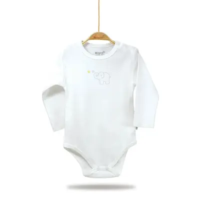 Bibaby Organik Body Baby Elephant Ekru - Sarı