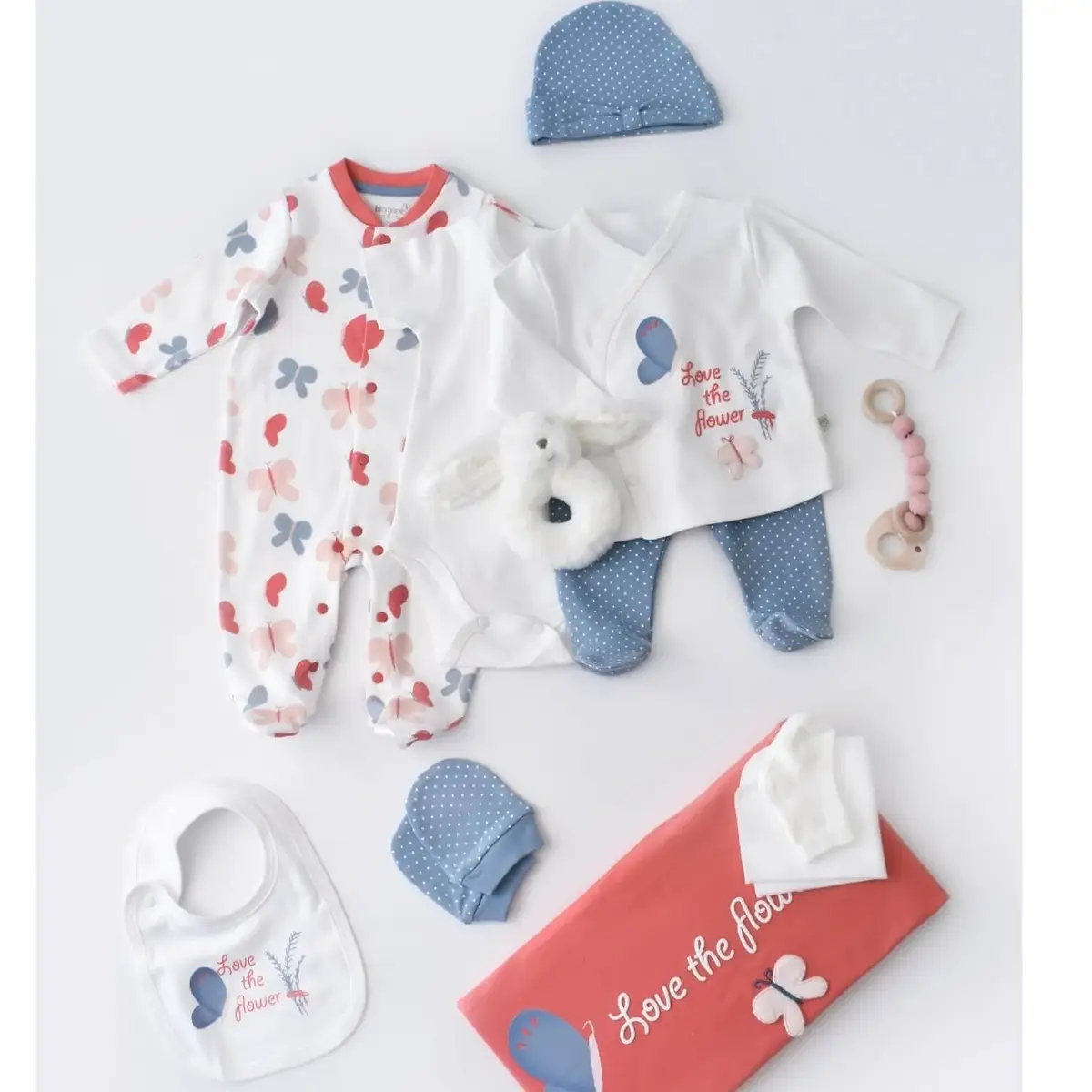 Bibaby Organik Hastane Çıkışı 10lu Wild Flowers Coral Bibaby Organik Hastane Çıkışı 10lu Wild Flowers Coral