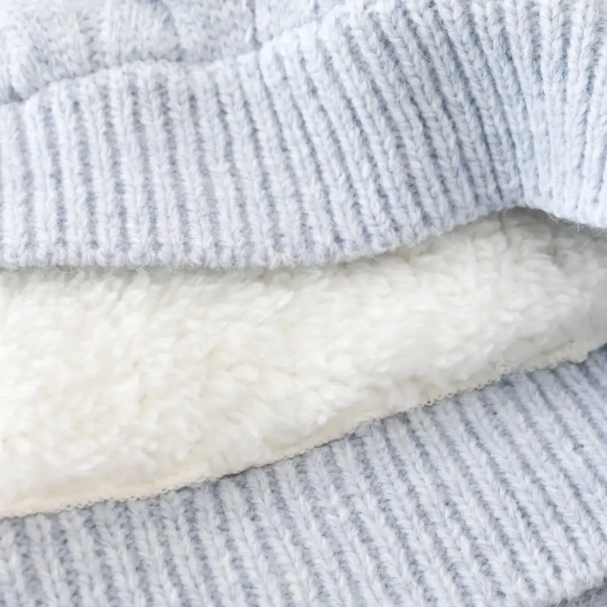 Bibaby Battaniye Hasır Triko Mavi