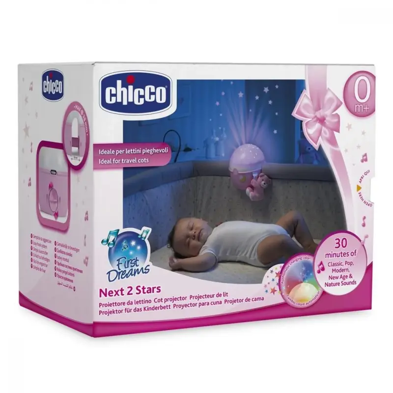 Chicco Next to Stars Beşik Projektörü Pembe