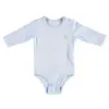 Bibaby Organik Body Uzun Kol Basic Mavi