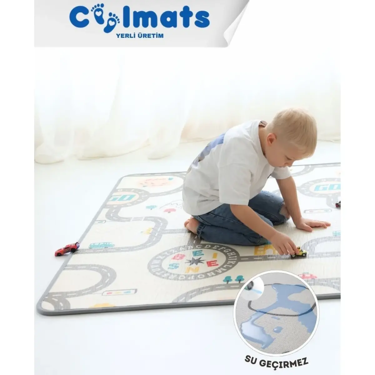 Coolmats Araba Yarışı-Hayvanat Bahçesi 140x200x1