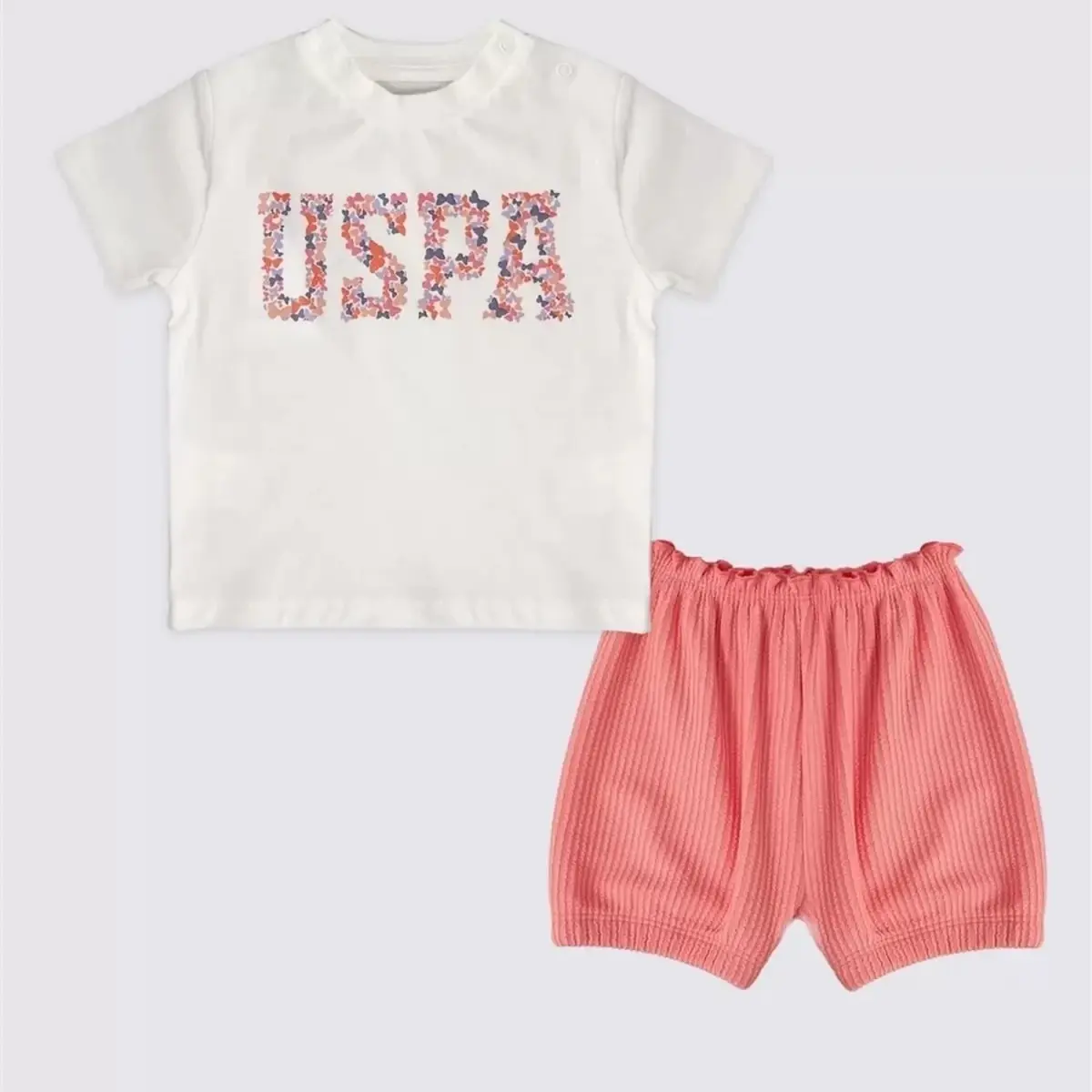 U.S. Polo 2li Takım T-Shirt Krem