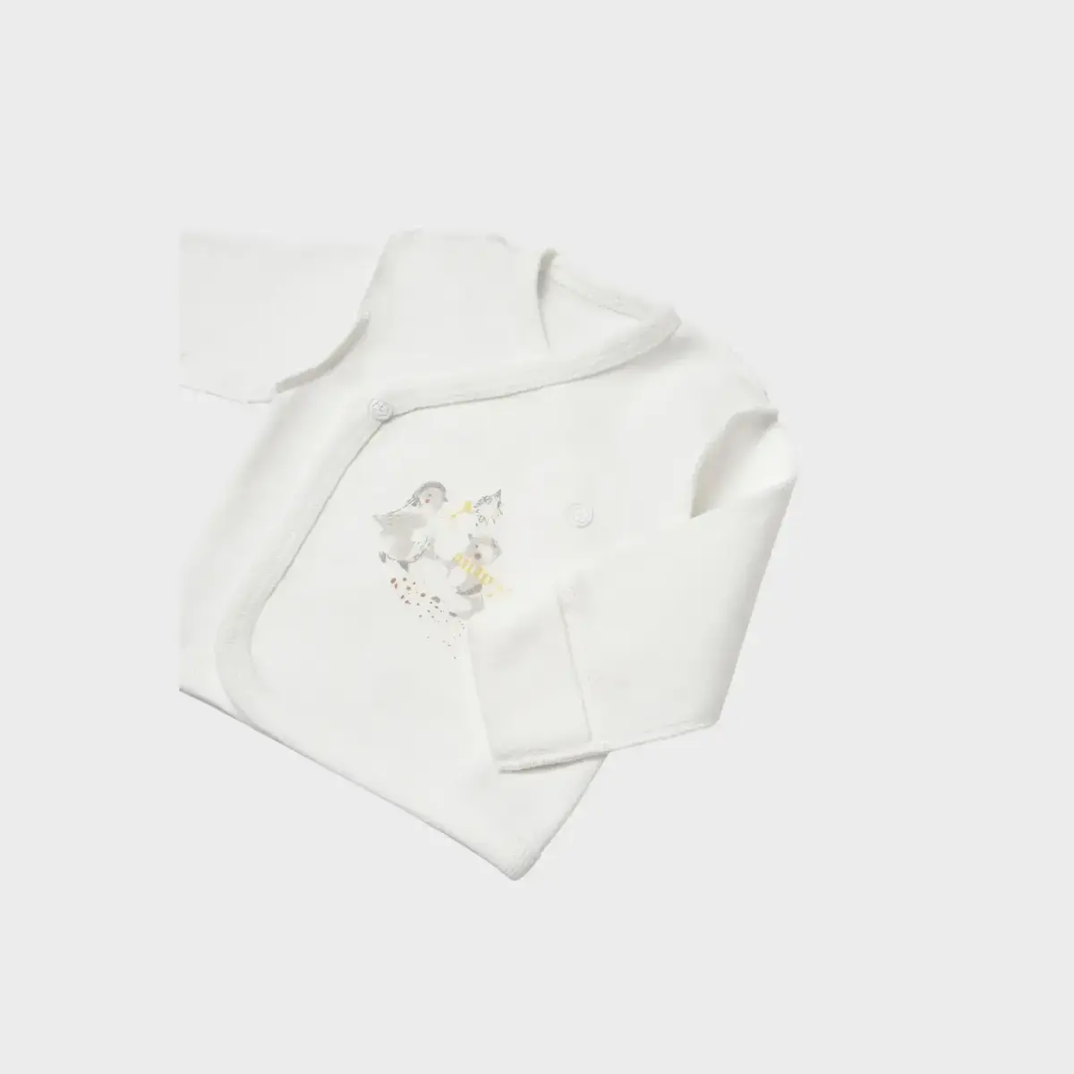 Bibaby Organik Zıbın Takımı 4lü Penguin Club Prematüre Ekru - Gri