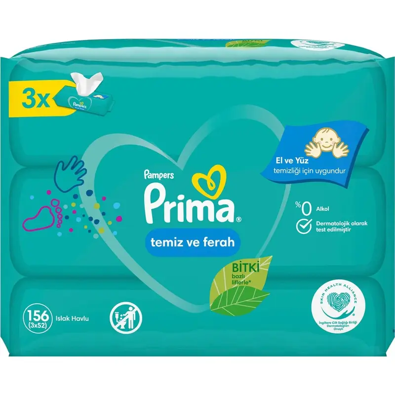 Prima Clean Fresh Islak Mendil 3x52li