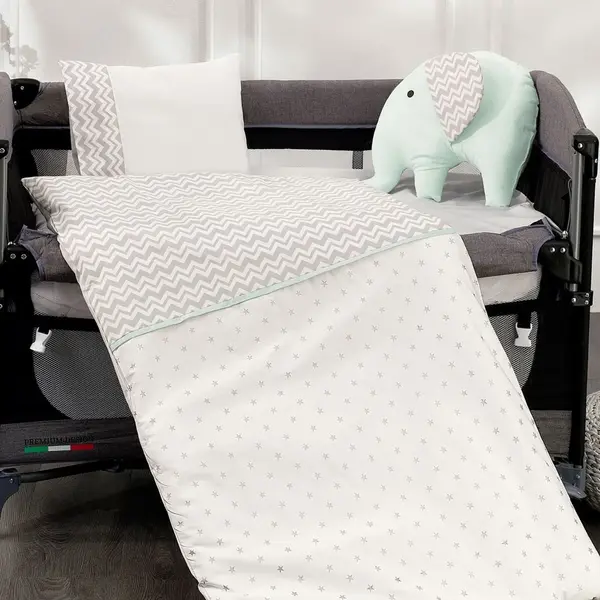 Momishop Elephant Park Yatak Uyku Seti Mint