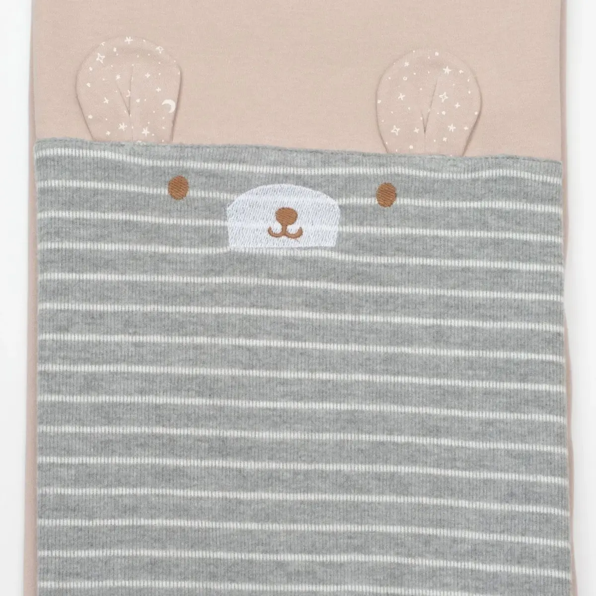Bibaby Battaniye Adventure Bear Latte - Gri Melanj