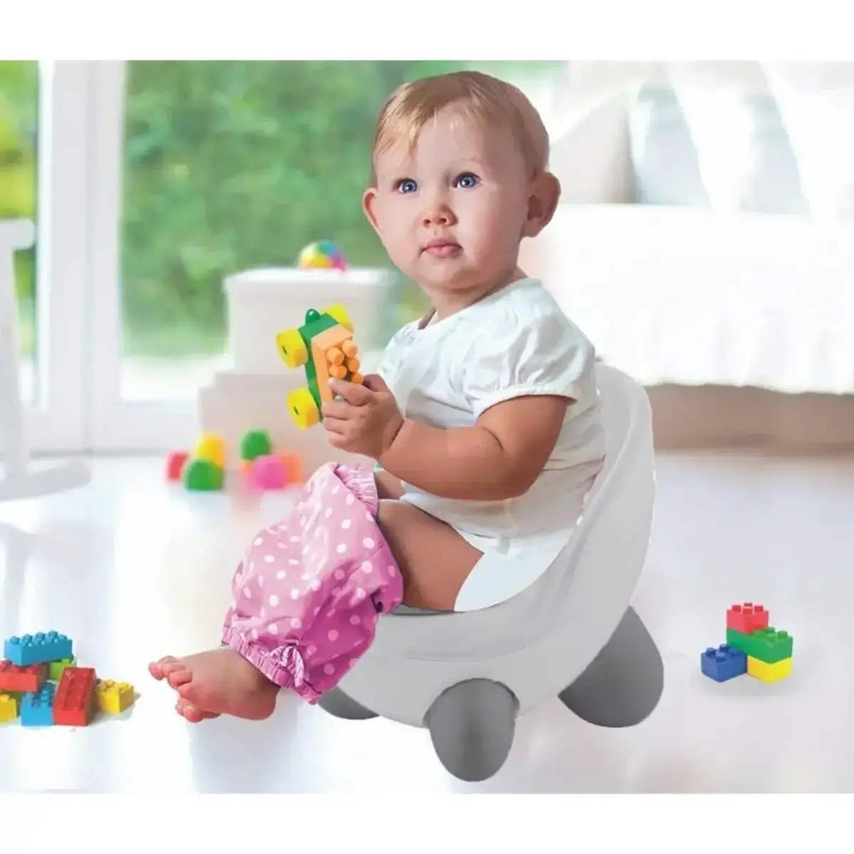 Babyjem Tonton Lazımlık Beyaz - Gri