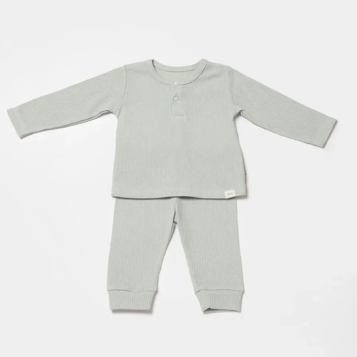 Bibaby Organik 2li Takım Waffle Smile Mint