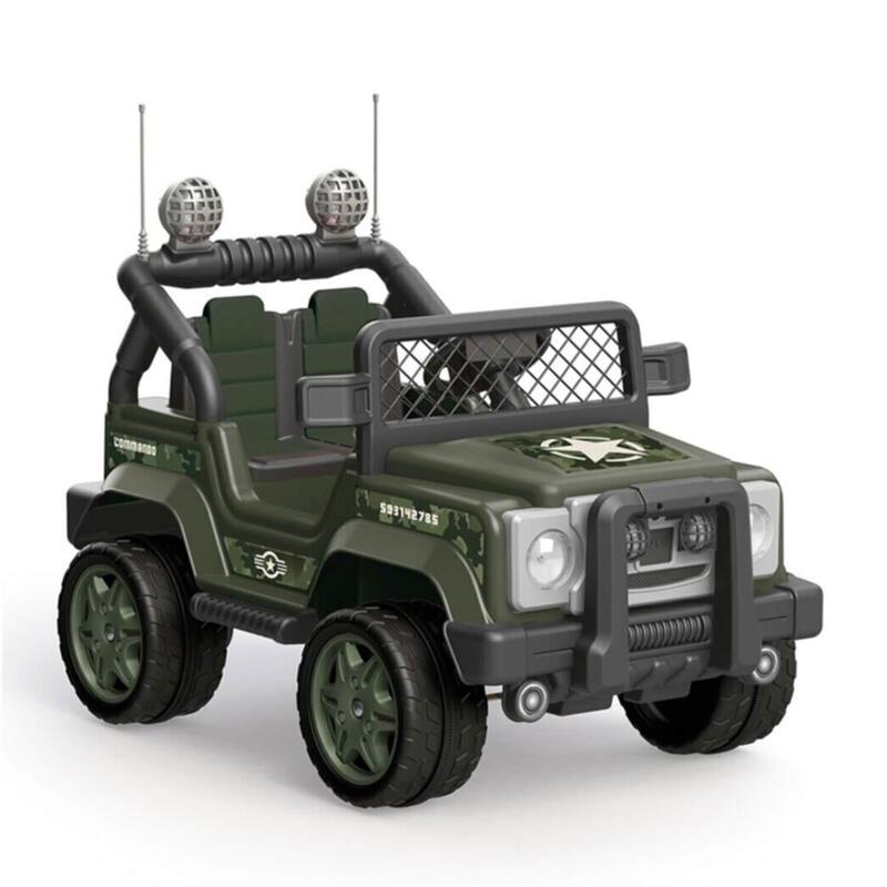 Dolu Commando Akülü Araba Jeep Uzaktan Kumandalı Yeşil 12 Volt