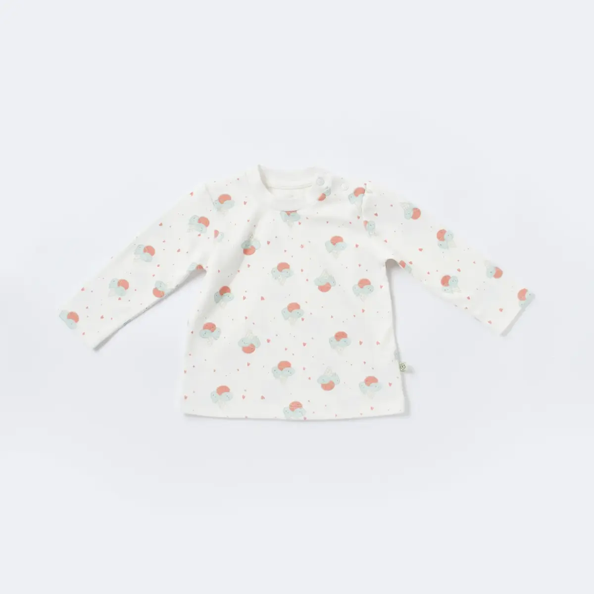 Bibaby Organik Salopet Tulum Pretty Ears Bunny Mint