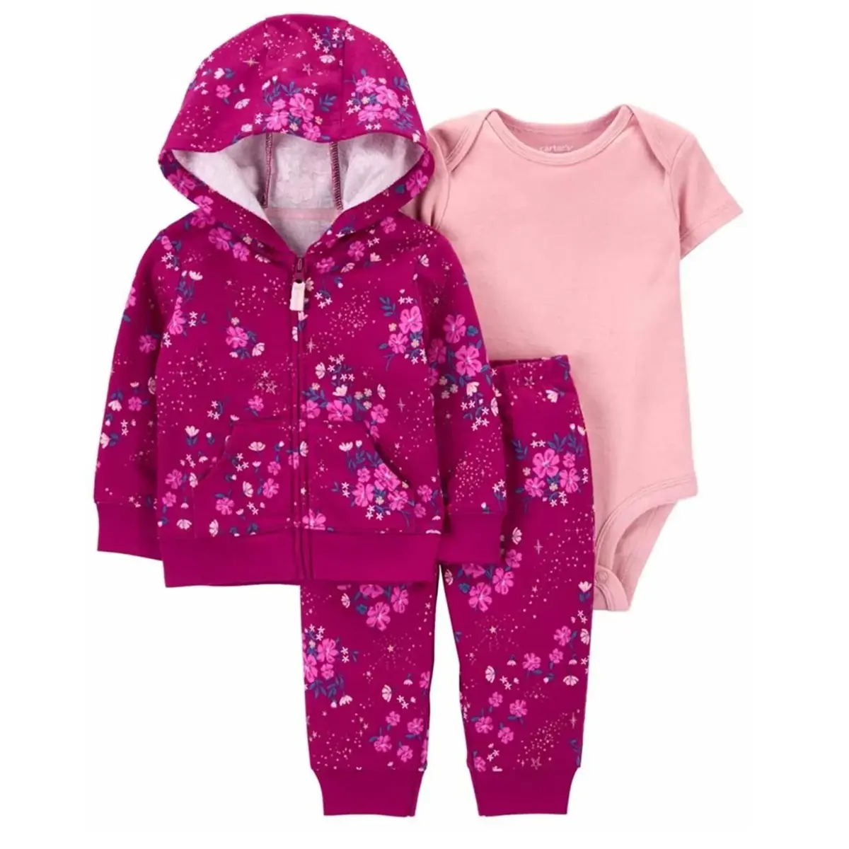 Carter's 3lü Takım Hırkalı Bordo