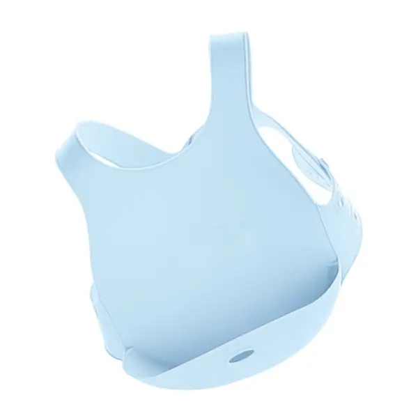 OiOi Silikon Mama Önlüğü 6+ Ay Mineral Blue