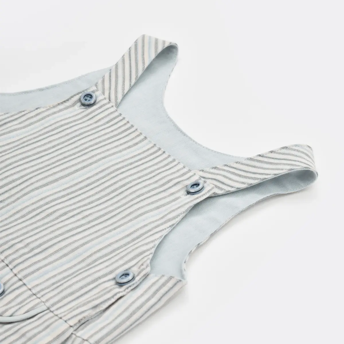 Bibaby 2li Takım Şapkalı Azur Mavi