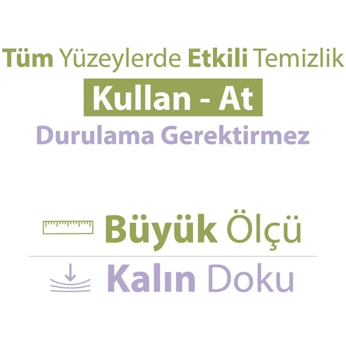 Baby Turco Doğadan Yer Temizlik Havlusu 50li