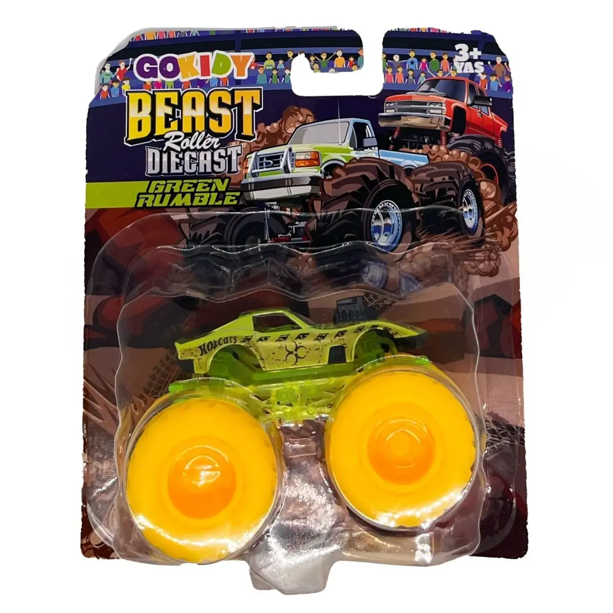 Gokidy Beast Roller Diecast-Green Rumble