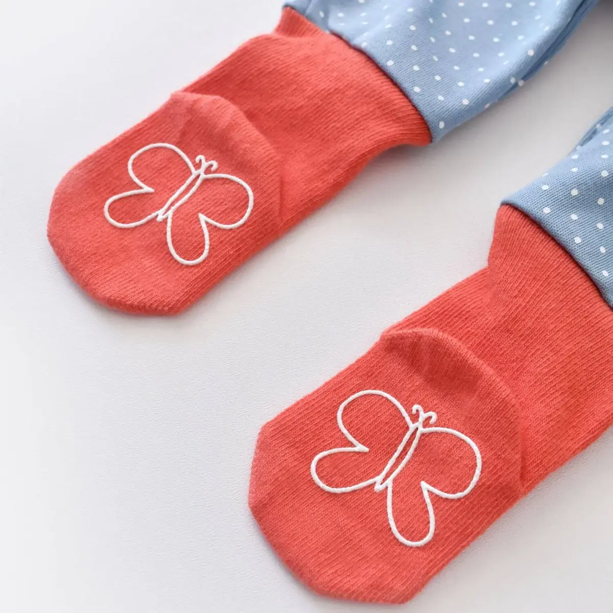 Bibaby Organik Tulum Wild Flowers Spring Blue